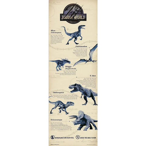 Jurassic World door poster