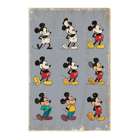 Mickey Mouse Poster Evolution