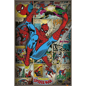 Marvel Poster Spider-Man Retro Comic