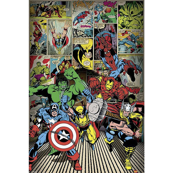 Marvel Retro Poster Set