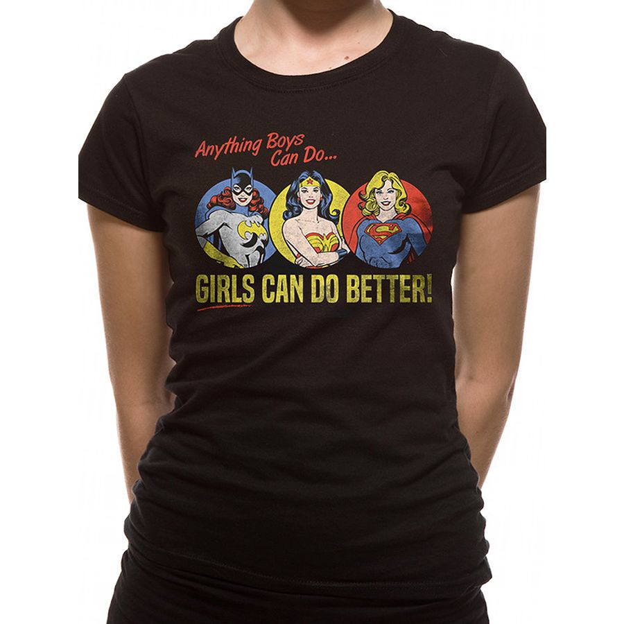 Justice League T-shirt - Girls can do better Unisex