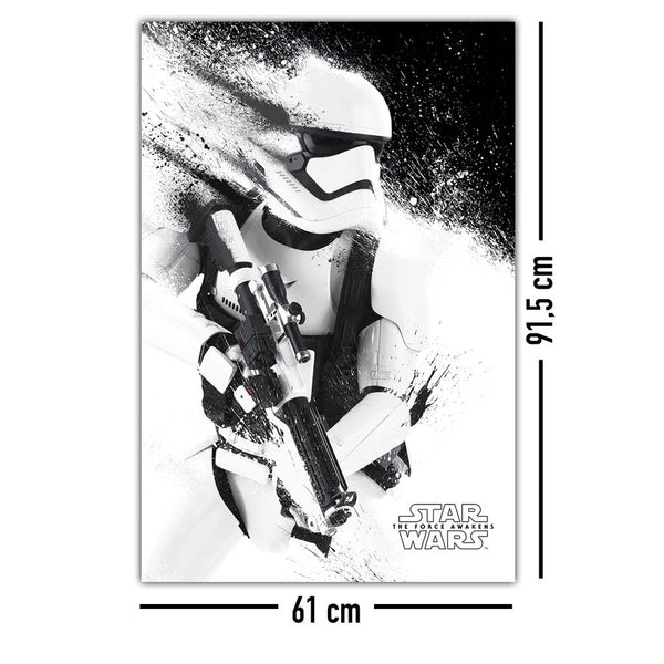 Star Wars Episode 7 Poster Stormtrooper Paint