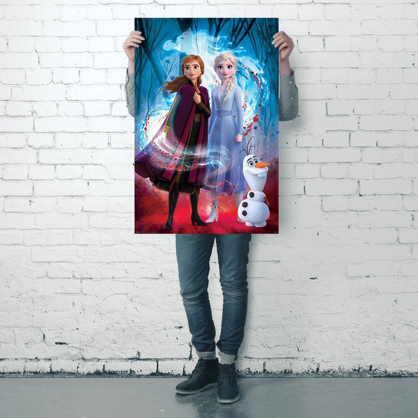 Frozen 2 Guiding Spirit Poster-Elsa,Anna, Olaf