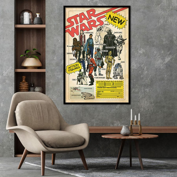 Star Wars Poster Action Figures