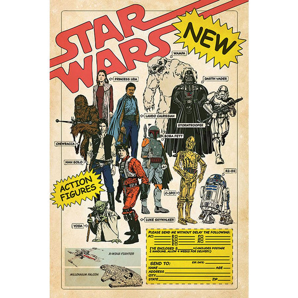 Star Wars Poster Action Figures