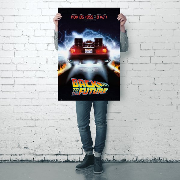 Zurück in die Zukunft Poster Delorean