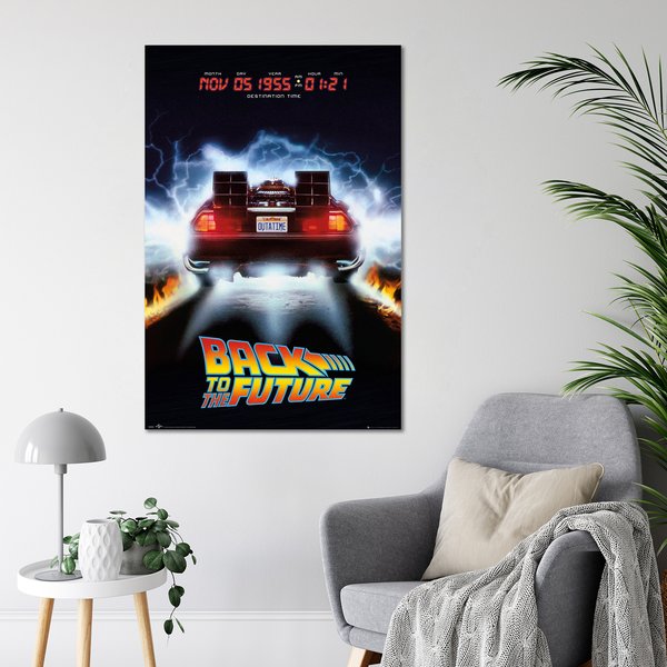 Zurück in die Zukunft Poster Delorean