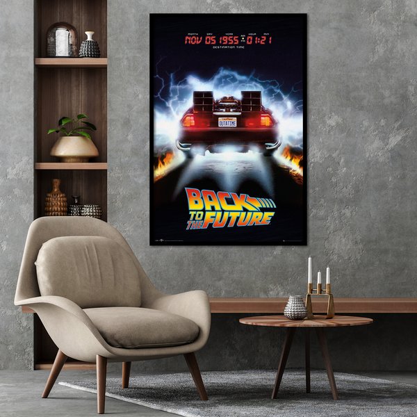 Zurück in die Zukunft Poster Delorean