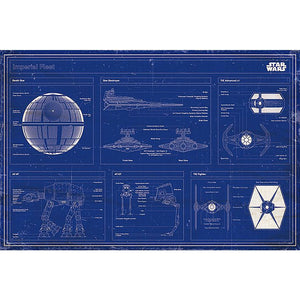 Star Wars Poster Imperiale Flotte Blaupausen