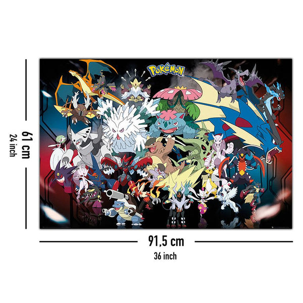 Pokemon MEGA POSTER