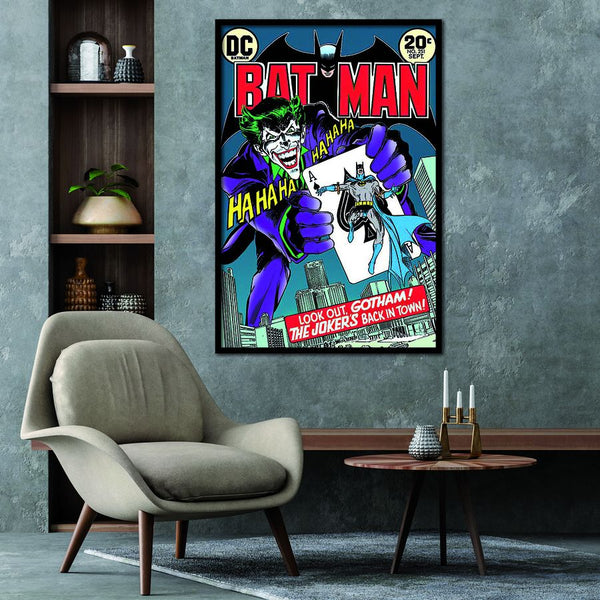 Batman Comic Cover - The Joker's back in Town! poster