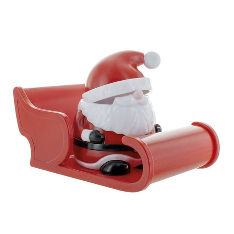 Santa Claus egg cup with sledge for toast