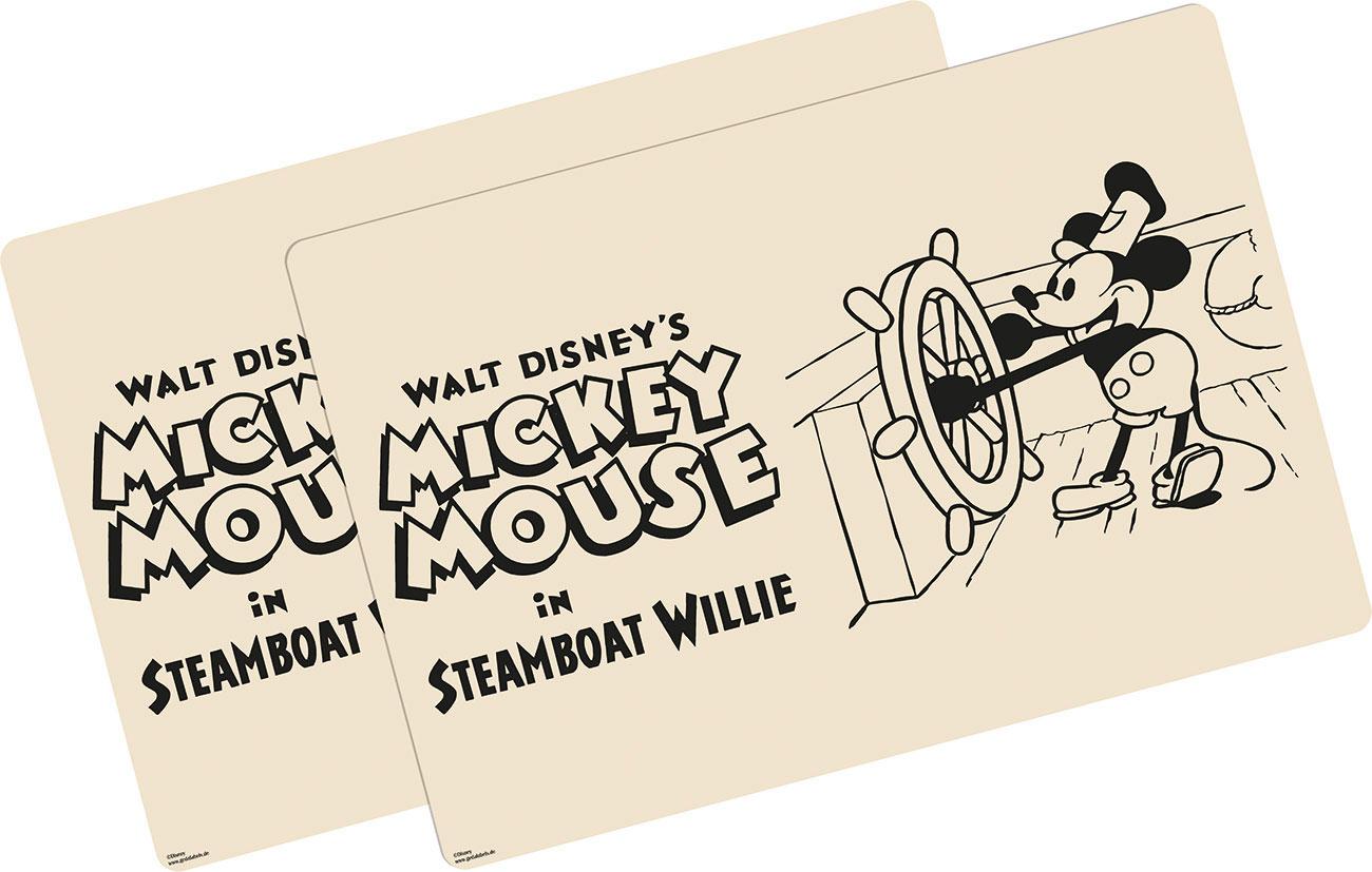 Micky Maus Platzdecken Steamboat Willie