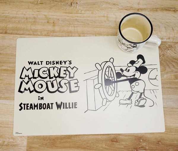 Micky Maus Platzdecken Steamboat Willie