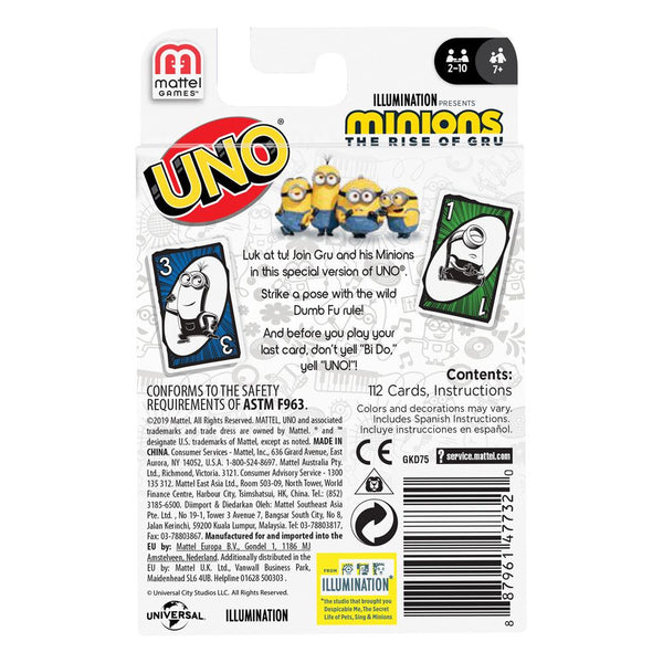 Minions UNO card game