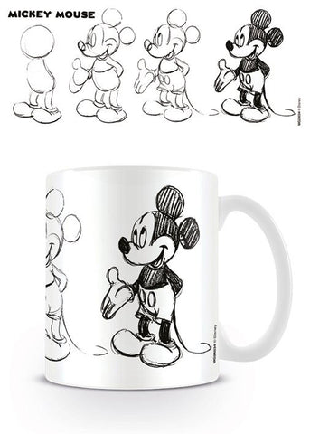 Micky Maus Tasse Sketch Process